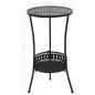 Preview: Bistrotisch Schwarz 40x70cm Metall