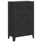 Preview: Kleiderschrank Metall Industrie-Stil 67 x 35 x 107 cm Schwarz
