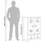 Preview: Kleiderschrank Metall Industrie-Stil 67 x 35 x 107 cm Schwarz