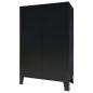 Preview: Kleiderschrank Metall Industrie-Stil 67 x 35 x 107 cm Schwarz