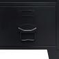 Preview: Kleiderschrank Metall Industrie-Stil 67 x 35 x 107 cm Schwarz