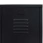 Preview: Kleiderschrank Metall Industrie-Stil 67 x 35 x 107 cm Schwarz