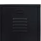 Preview: Kleiderschrank Metall Industrie-Stil 67 x 35 x 107 cm Schwarz