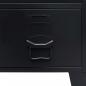 Preview: Kleiderschrank Metall Industrie-Stil 67 x 35 x 107 cm Schwarz