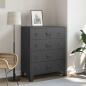 Preview: Schubladenschrank Metall Industrie-Stil 78 x 40 x 93 cm Schwarz