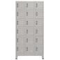 Preview: Schließfachschrank mit 18 Fächern Metall 90x40x180 cm 