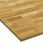 Preview: Tischplatte Eichenholz Massiv Quadratisch 23 mm 80x80 cm