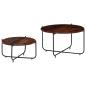 Preview: 2-tlg. Couchtisch-Set Massivholz Palisander 60x35 cm