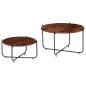 Preview: 2-tlg. Couchtisch-Set Massivholz Palisander 60x35 cm
