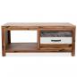 Preview: Couchtisch Massivholz Akazie 90x50x37,5 cm