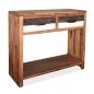 Preview: ARDEBO.de - Konsolentisch Massivholz Akazie 86x30x75 cm