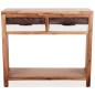 Preview: Konsolentisch Massivholz Akazie 86x30x75 cm