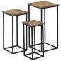Preview: Beistelltisch-Set 3-tlg. Recyceltes Teak