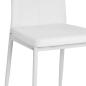Preview: Esszimmerstühle 2 Stk. Weiß Kunstleder