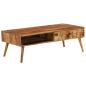 Preview: Couchtisch Massivholz Palisander Honigbraun 110x50x37 cm