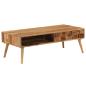 Preview: Couchtisch Massivholz Palisander Honigbraun 110x50x37 cm