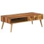 Preview: Couchtisch Massivholz Palisander Honigbraun 110x50x37 cm