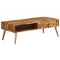 Preview: Couchtisch Massivholz Akazie Honigbraun 110x50x37 cm