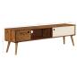 Preview: TV-Schrank 140x30x40 cm Massivholz Palisander