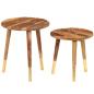 Preview: Couchtische 2 Stk. Massivholz Palisander