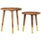 Preview: Couchtische 2 Stk. Massivholz Palisander