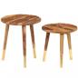 Preview: Couchtische 2 Stk. Massivholz Palisander