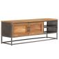 Preview: TV-Schrank Recyceltes Teakholz und Stahl 120x30x40 cm