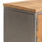 Preview: TV-Schrank Recyceltes Teakholz und Stahl 120x30x40 cm
