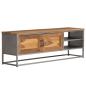 Preview: TV-Schrank Recyceltes Teakholz und Stahl 120x30x40 cm