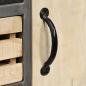 Preview: Sideboard Mangoholz Massiv und Stahl 65 x 33 x 76 cm
