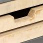 Preview: Sideboard Mangoholz Massiv und Stahl 65 x 33 x 76 cm