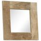 Preview: Spiegel Mangoholz Massiv 50 x 50 cm
