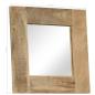 Preview: Spiegel Mangoholz Massiv 50 x 50 cm
