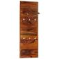 Preview: Wandgarderobe Massivholz 118×40 cm