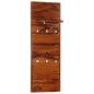 Preview: Wandgarderobe Massivholz 118×40 cm