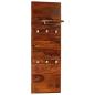 Preview: Wandgarderobe Massivholz Akazie 118×40 cm