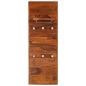 Preview: Wandgarderobe Massivholz Akazie 118×40 cm