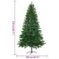 Preview: Künstlicher Weihnachtsbaum Naturgetreue Nadeln 210 cm Grün