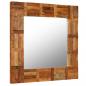Preview: Wandspiegel Altholz Massiv 60x60 cm