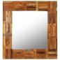 Preview: Wandspiegel Altholz Massiv 60x60 cm