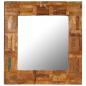 Preview: Wandspiegel Altholz Massiv 60x60 cm