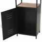 Preview: Bücherregal Massivholz Tanne und Stahl 40,5x32,5x180 cm