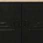 Preview: Bücherregal Massivholz Tanne und Stahl 80x32,5x180 cm