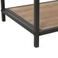 Preview: Bücherregal Massivholz Tanne und Stahl 90,5x35x180 cm