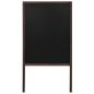 Preview: Tafel Kundenstopper Doppelseitig Zedernholz Freistehend 60×80cm