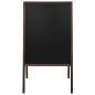 Preview: Tafel Kundenstopper Doppelseitig Zedernholz Freistehend 60×80cm