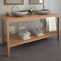Preview: Waschtischunterschrank Massivholz Teak 132x45x75 cm
