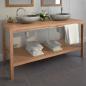 Preview: Waschtischunterschrank Massivholz Teak 132x45x75 cm