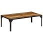 Preview: Couchtisch Raues Mango-Massivholz und Stahl 110 cm