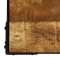 Preview: Couchtisch Raues Massives Mangoholz und Stahl 110 cm